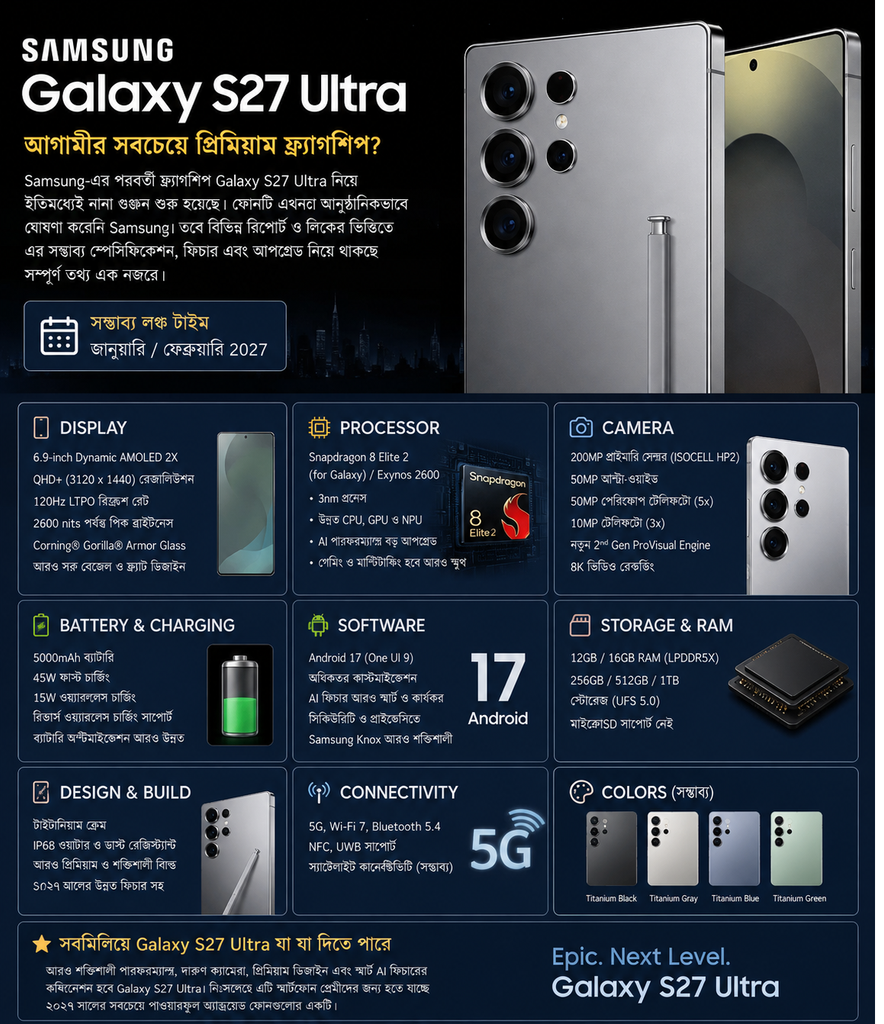 Samsung Galaxy S27 Ultra
Samsung Galaxy S27 Ultra Price
Samsung Galaxy S27 Ultra Price in Bangladesh
Samsung Galaxy S27 Ultra Price news
Samsung Galaxy S27 Ultra Price news bangla
Samsung Galaxy S27 Ultra release date
Samsung Galaxy S27 Ultra Price news cad renders
Samsung Galaxy S27 Ultra  look
Samsung Galaxy S27 Ultra  photo
Samsung Galaxy S27 Ultra  pro
Samsung Galaxy S27 Ultra  pro max
